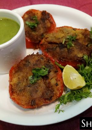शिमला मिर्च रिंग (Shimla mirch ring recipe in Hindi) रेसिपी मुख्य फोटो