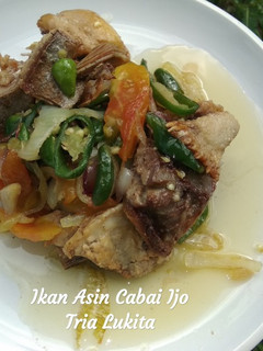 Foto resep Ikan Asin Cabai Ijo