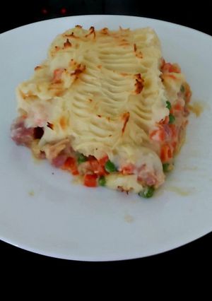 A picture of My Left over Gammon Creamy Pie 🤗🤗.