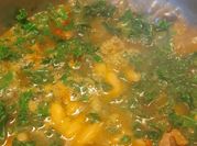 A picture of leftover kale