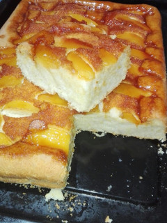 Una foto de Torta invertida de manzana