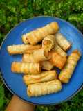 Miepang gulung (mie pangsit gulung)