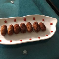 A picture of Leftover pasta vegetable cutlet.