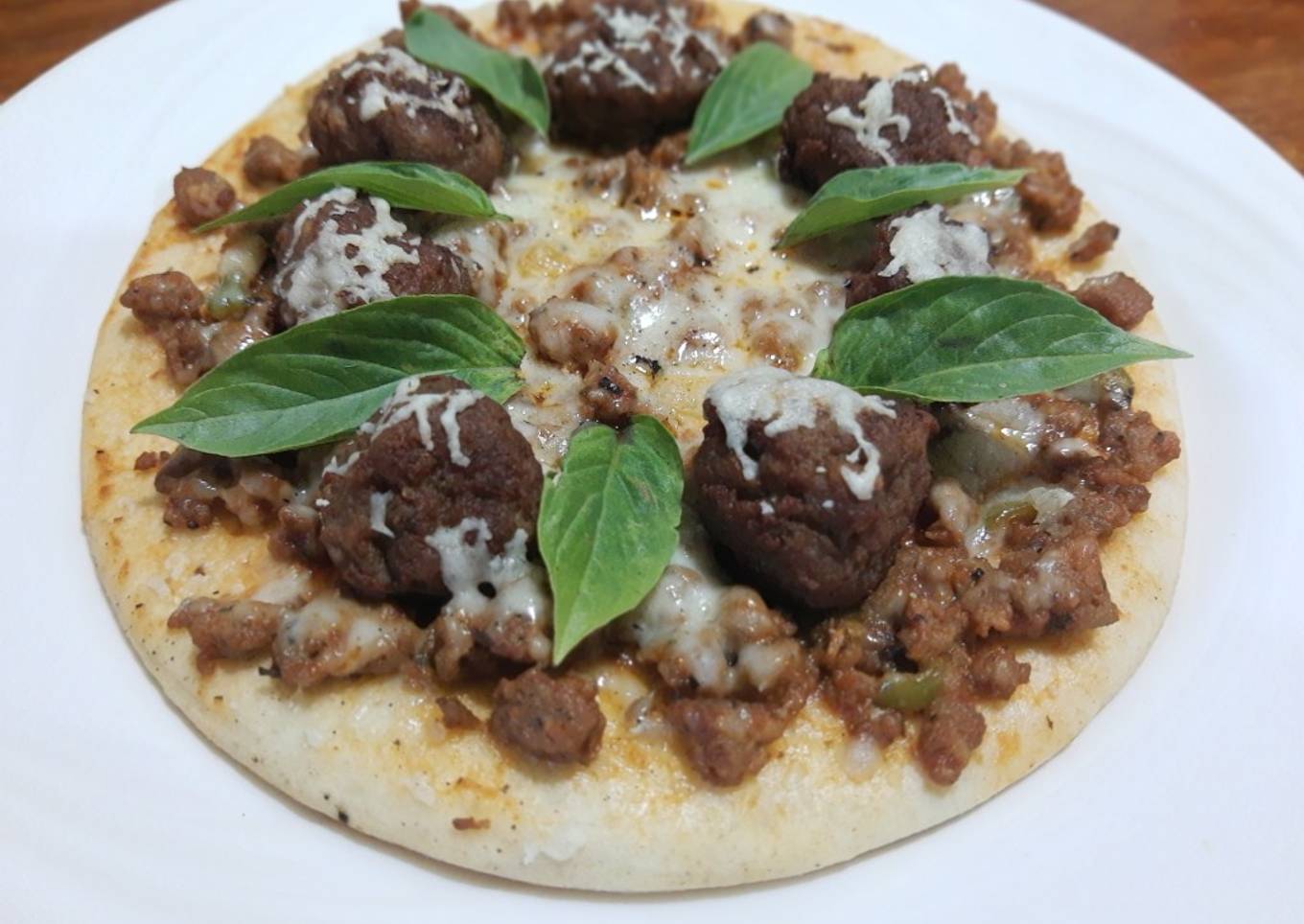 Pizza de carne molida
