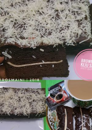 Foto resep Brownish DEBM Lapis Keju Slice Anti Bantat