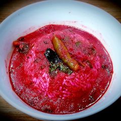 Beetroot Rasam (Soup) Version 2 A picture of Beetroot Rasam (Soup) Version 2.