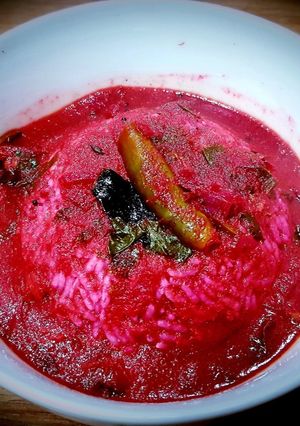 A picture of Beetroot Rasam (Soup) Version 2.