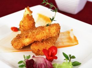 Hình của món Potato & bacon Croquette (Khoai tây và thịt xông khói  Croquette).