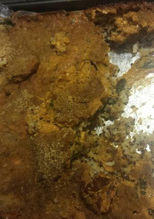 A picture of Pumpkin Chicken n Rice Casserole.