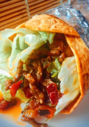 Una foto de Burrito de ternera picante especiado