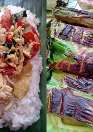 Foto resep Nasi Bakar Ayam Suwir
