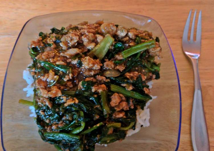 Recipe of Perfect Chicken, Spinach Rice Bowl