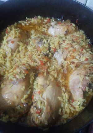 Una foto de Arroz con pollo