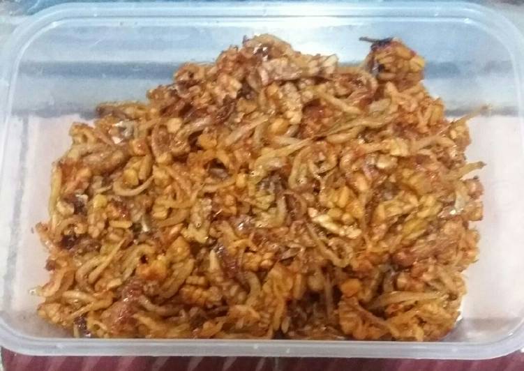 Resep Teri medan+tempe sambal kering Anti Gagal