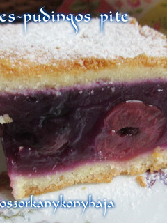 Meggyes-pudingos pite (Gluténmentesen is) recept fotója