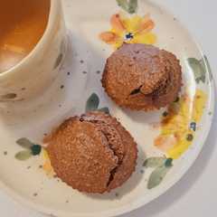Una foto de Muffins chocolate amargo y coco