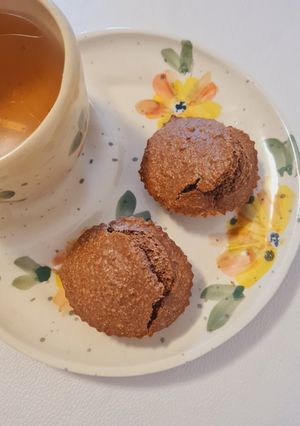 Una foto de Muffins chocolate amargo y coco