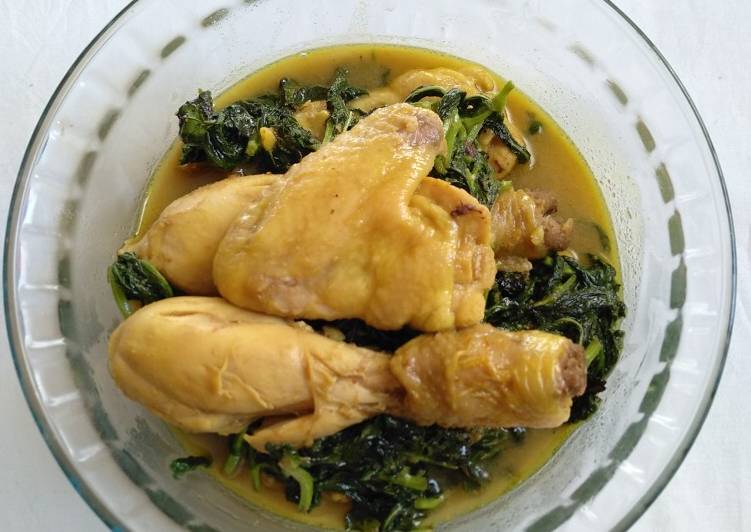 Cara Menyiapkan Gulai Ayam Kemangi yang nikmat