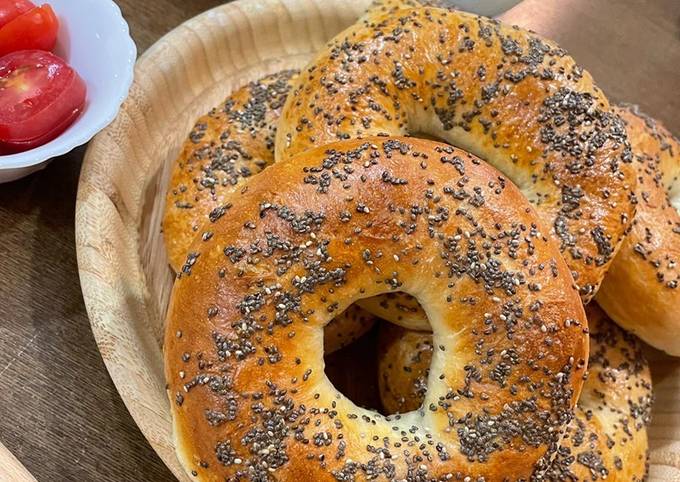 Chia seed bagel