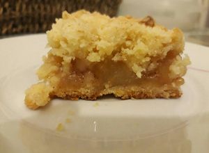 Una foto de Crumble de manzana