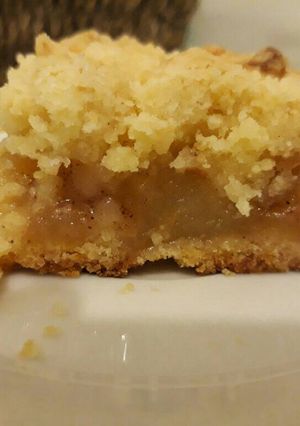 Una foto de Crumble de manzana