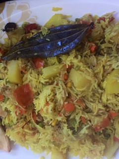 A picture of Easy Veggie Pulau.