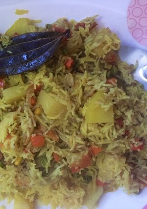 A picture of Easy Veggie Pulau.