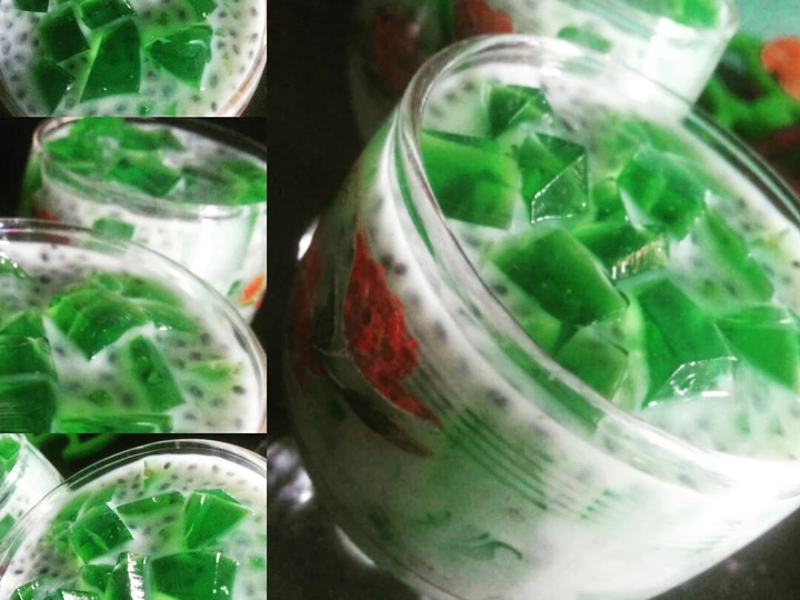 Langkah Mudah untuk Menyiapkan Resep Es agar rumput laut selasih yang Sempurna Anti Ribet, Menggugah Selera