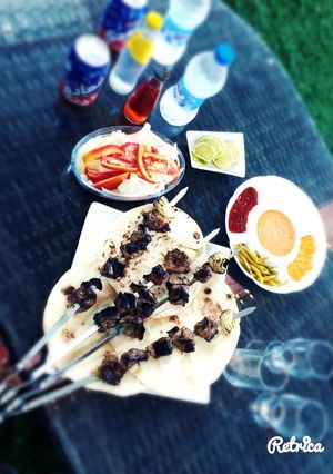 صورة لوصفة اسياخ لحم مشوي