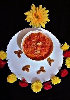 A picture of Winter special gajar halwa.