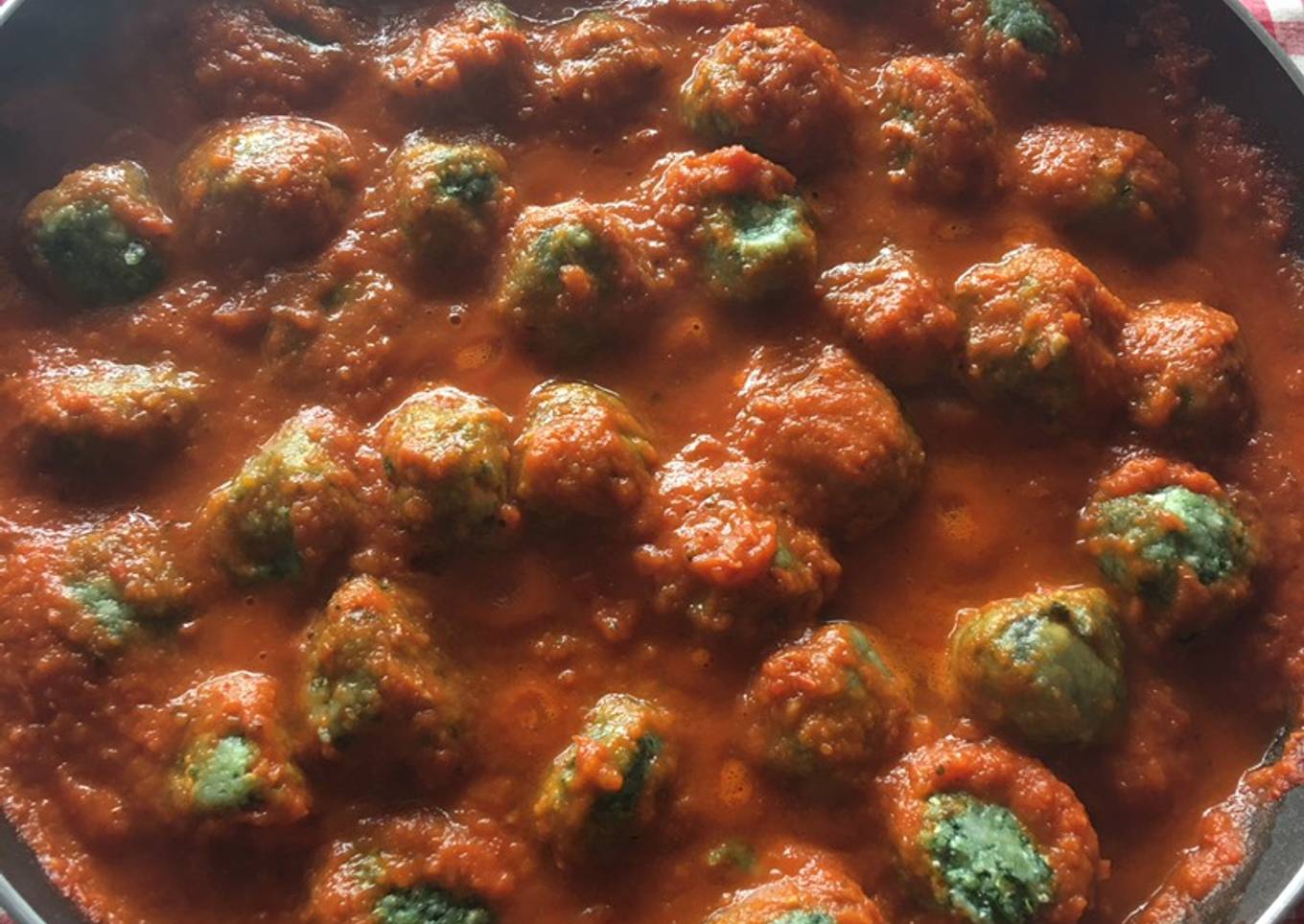 Malfattis albondiguitas de espinaca