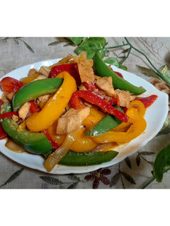 Foto resep Ayam Tumis Paprika