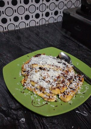 Foto resep 5. Pisang panggang cokelat keju