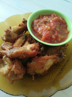 Foto resep Ayam goreng ungkep + sambal tomat