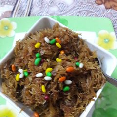 A picture of #ramdan  recipe# iftari special#sweet jaggery sevayian.