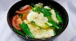 Hình ảnh món Canh nấm bào ngư nấu hẹ đậu hũ chay
