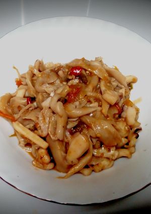 Foto resep Tumis Jamur & Cumi🐙