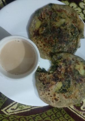 मेथी आलू पराठा चटपटा पंजाबी स्टाइल (methi aloo paratha chatpata punjabi style recipe in Hindi) रेसिपी मुख्य फोटो