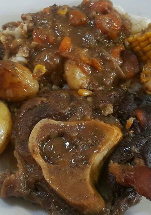 A picture of Beer Braised Beef Shin.
