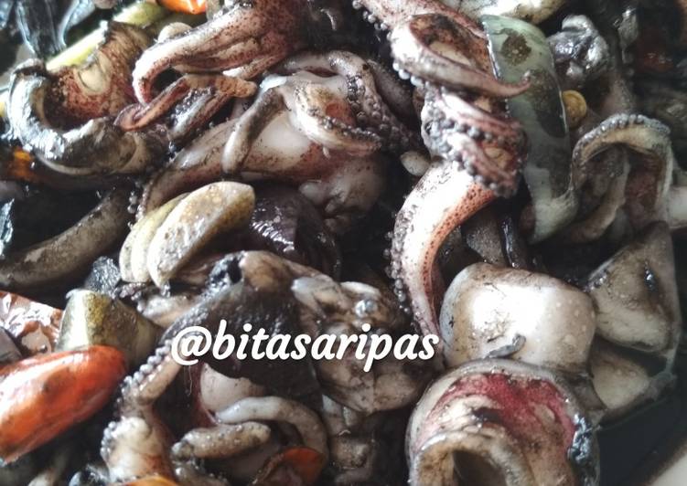 Resep Cumi Bumbu Hitam, Anti Gagal