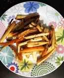 Oven grilled parsnips
