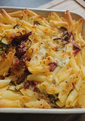 A picture of Mozzeralla pastabake.