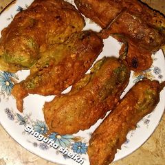 A picture of Hari mirch pakory.