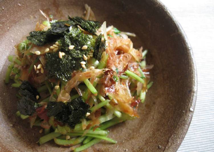 Step-by-Step Guide to Prepare Any-night-of-the-week Watercress &amp; Onion ‘Okaka-ae’