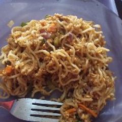 A picture of Daisys spaghetti noodle.