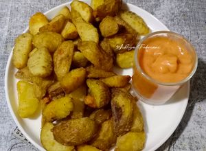 Foto resep Potato Wedges With Cajun Sauce