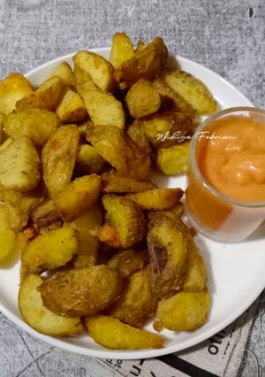 Foto resep Potato Wedges With Cajun Sauce