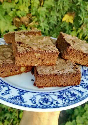 Una foto de Brownies de chocolate con nueces ☕