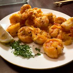 Garlic butter shrimp A picture of Garlic butter shrimp.