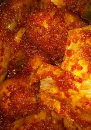 Foto resep Ayam bumbu merah super pedas
